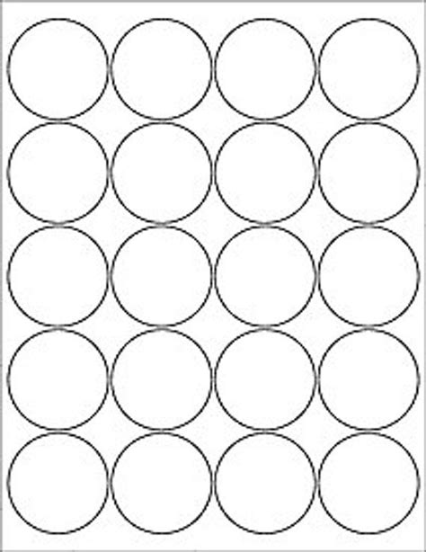 100 pcs 2" White Matte Circle Labels - Printable with Inkjet or Laser (With images) | Circle ...