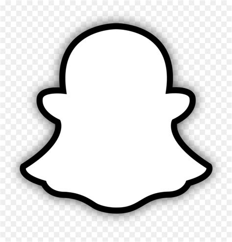 Snapchat Logo Black And White, HD Png Download - vhv