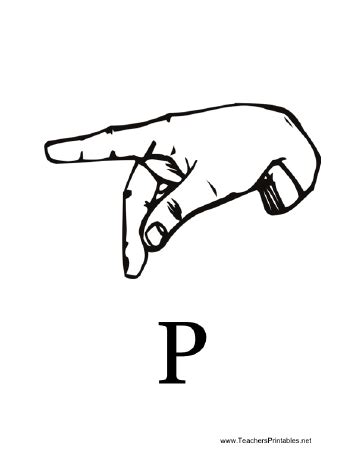 Sign Language with P | Sign language, P in sign language, Asl sign language