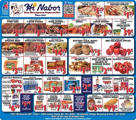 Hi Nabor Weekly Sales Ad 9/19/19 - 9/25/19 Sign up for digital coupons ...