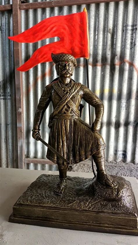 Brown 15mm Narveer Tanaji Malusare Statue, For Exterior Decor, Size/Dimension: 40inch(H) at Rs ...