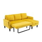 Muumblus Sectional Sleeper Sofa with Pull Out Bed, Modern Sectional ...