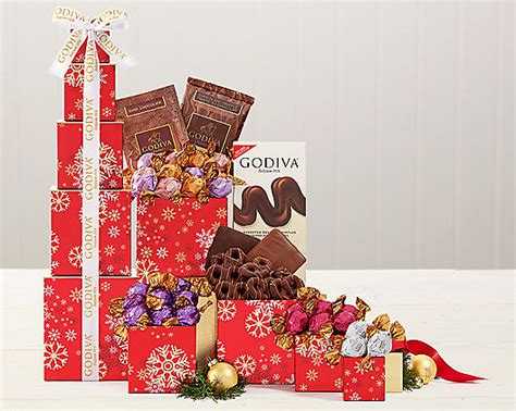 Deluxe Godiva Chocolate Gift Tower - Milk and Dark Chocolate Towers