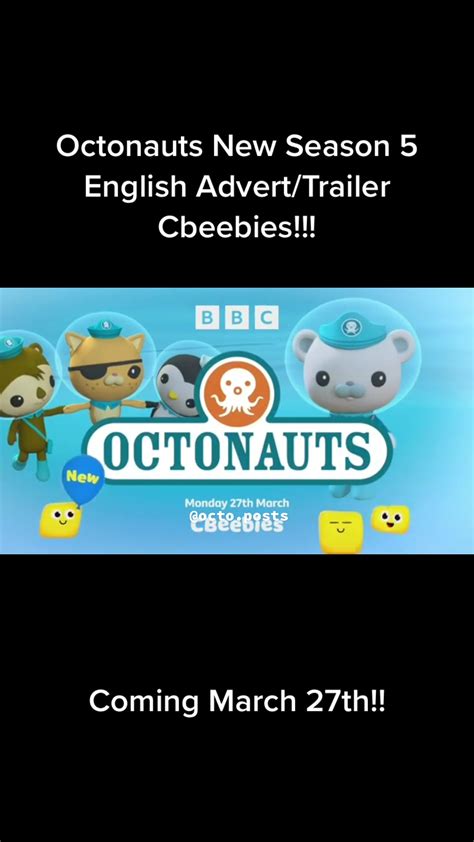 Octonauts New Season 5 English Advert/Trailer Cbeebies! Coming out ...