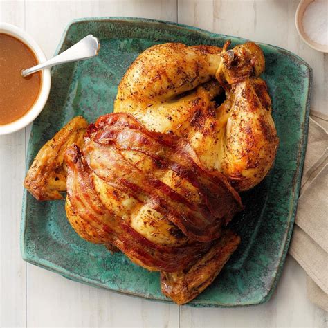 Roasted Chicken with Brown Gravy Recipe | Taste of Home