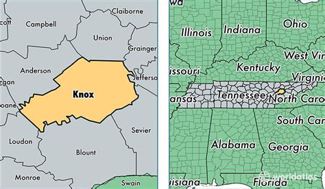 Knox County, Tennessee / Map of Knox County, TN / Where is Knox County?