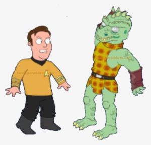 Captain Kirk Practice His Moves Captain Kirk Fight - Star Trek Family Guy Png Transparent PNG ...