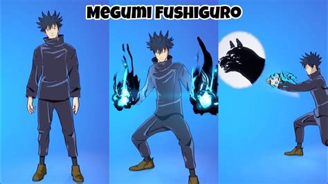 New Megumi Fushiguro Skin Showcase with Dances & Emotes|fortnite X jujutsu kaisen - YouTube