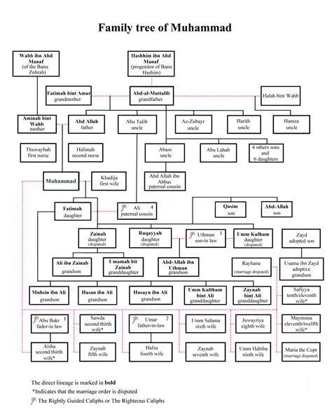 Muhammed Ali Family Wifes and Children | Prophets in islam, Prophet muhammad, Family tree