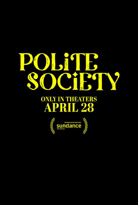 Polite Society Movie Poster - #682869