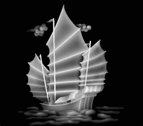 Sailing Ship Grayscale Image Bitmap (.bmp) format file free download ...