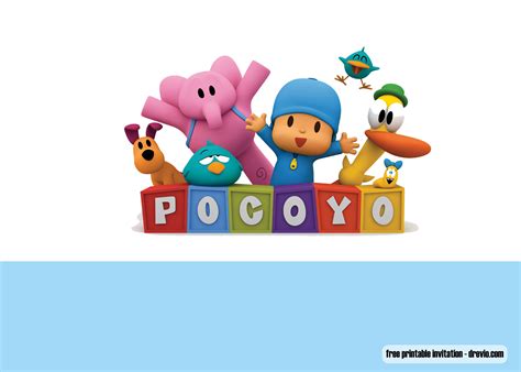 Pocoyo Birthday Party Printable - Printable Form, Templates and Letter