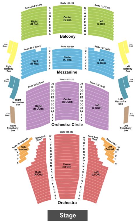 Weidner Center For The Performing Arts Seat Green Bay