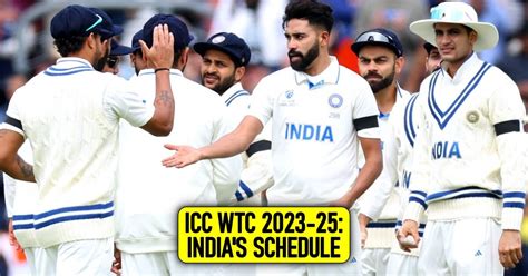 ICC World Test Championship 2023-25: India's schedule revealed