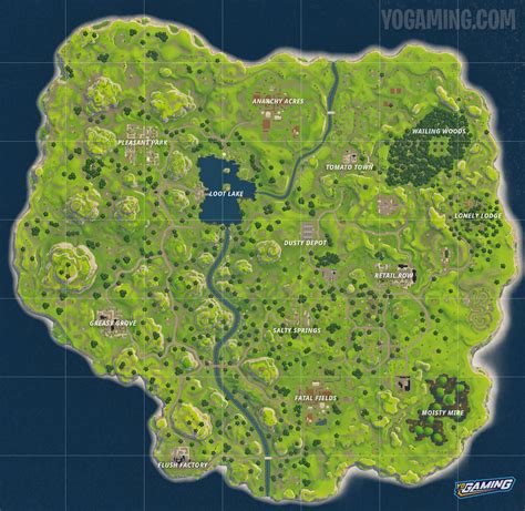 Fortnite Battle Royale Map Evolution – All Seasons and Patches – High Res