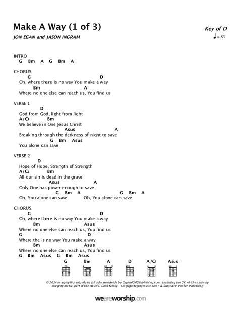 Make A Way Chords PDF (Newsong) - PraiseCharts