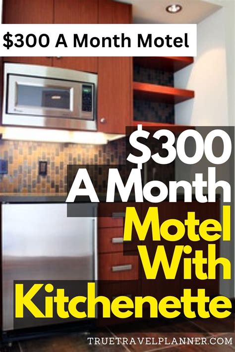 Need a motel room with a kitchenette? Sometimes it's nice to have a kitchenette in your motel ...