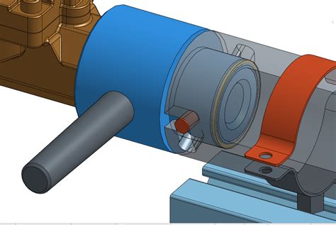 Making a locking mechanism slot along a cylinder — Onshape