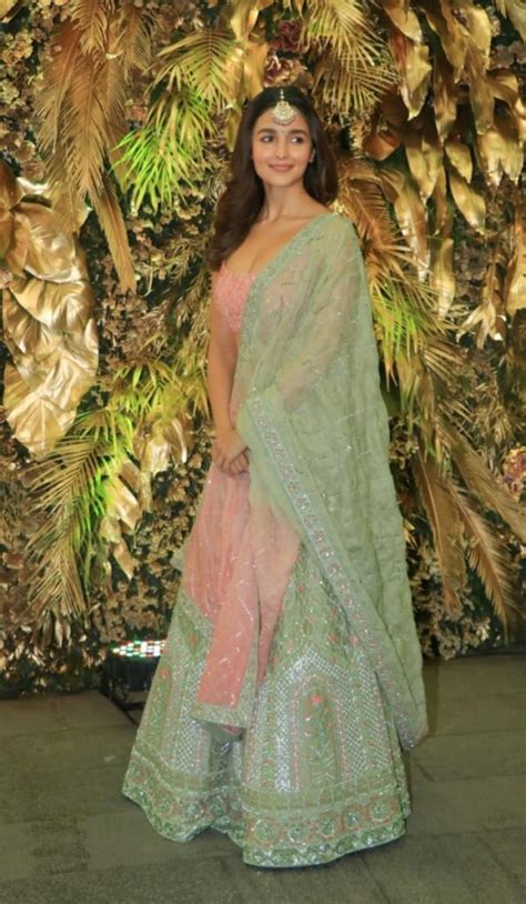 [IN PICS] Alia Bhatt's Designer Wedding Lehenga Choli Looks for sangeet, cocktail or wedding ...