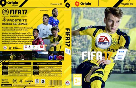 FIFA 17 dvd cover (2016) Custom PC