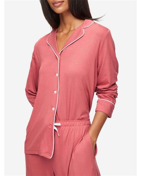 Derek Rose Pyjamas Lara Micro Modal Stretch in Pink | Lyst