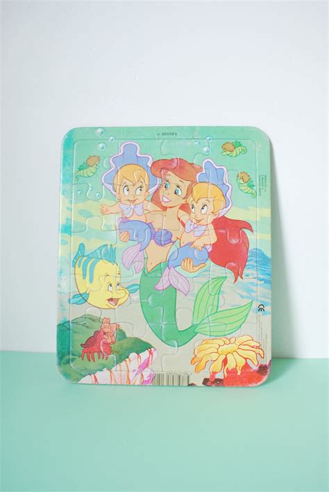 Puzzle From Disney's the Little Mermaid Animated Series - Etsy