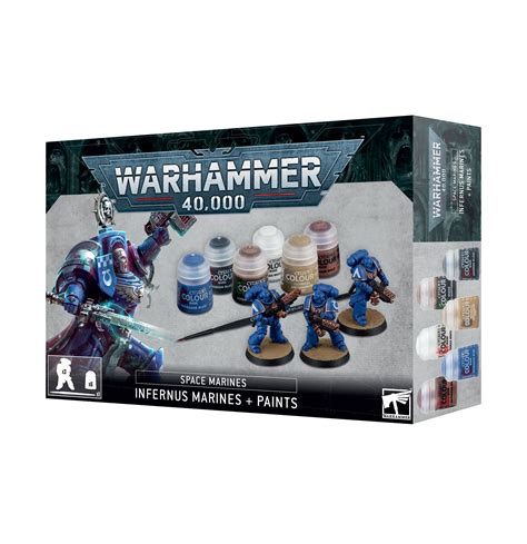 WARHAMMER 40K - INFERNUS MARINES + PAINTS SET - SPACE MARINES