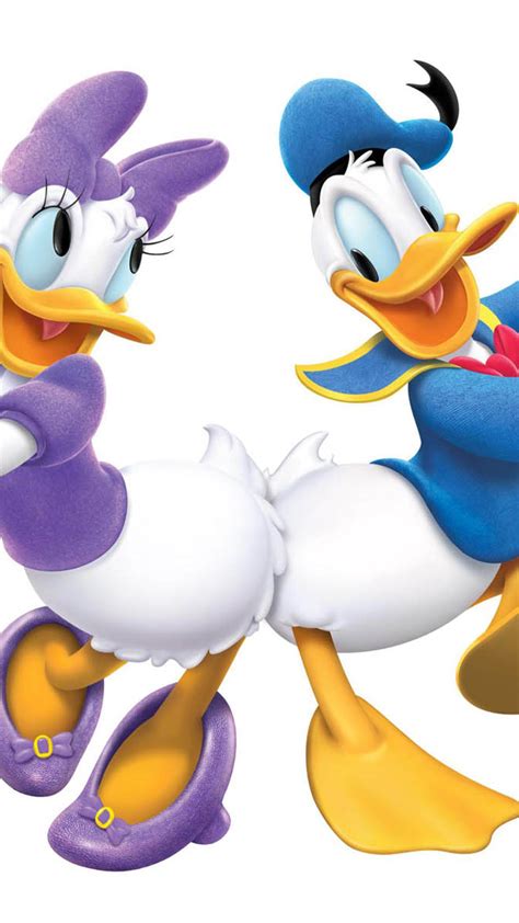 Donald Duck and Daisy Duck dancing Wallpaper Download 1242x2208