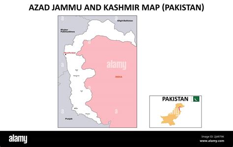 Azad Jammu and Kashmir map. Political map of Azad Jammu and Kashmir. Azad Jammu and Kashmir Map ...