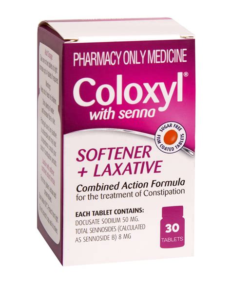 Coloxyl with senna tablets 30s - South City Pharmacy Shop