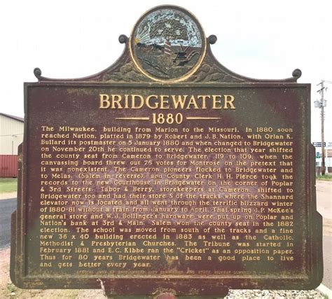 Bridgewater Historical Marker