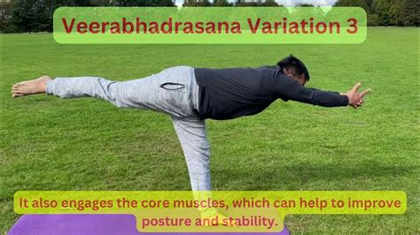 Veerabhadrasana Variation 3 - YouTube