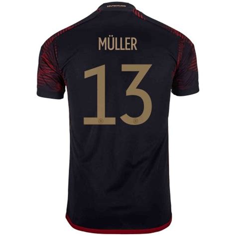 2022 adidas Thomas Muller Germany Away Jersey - SoccerPro