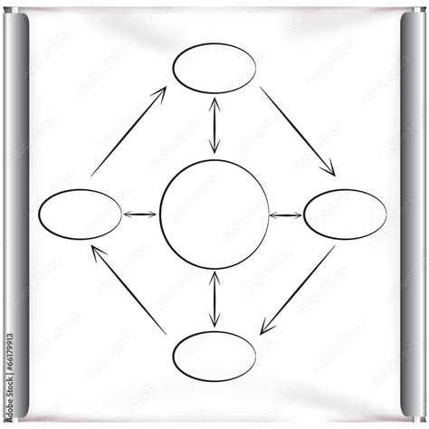 circle loop flow chart, diagram in projector screen Stock Vector | Adobe Stock