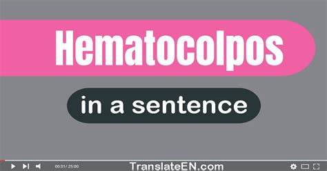 Use "Hematocolpos" In A Sentence