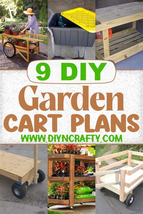 9 DIY Garden Cart Plans For Towing Garden Equipments - DIYnCrafty