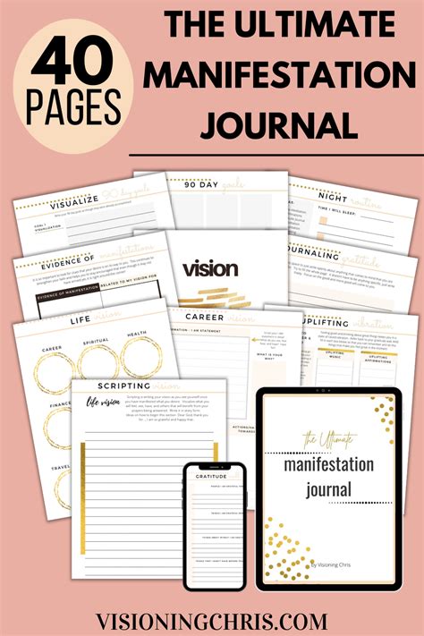 Printable Manifestation Journal Template - Printable Word Searches