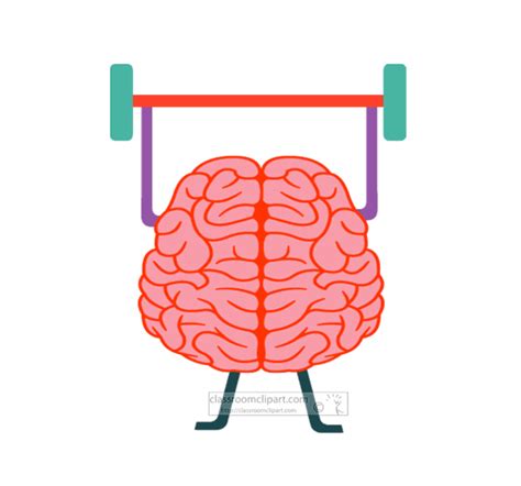 Health Clipart - brain-working-out-exercise-animation - Classroom Clipart