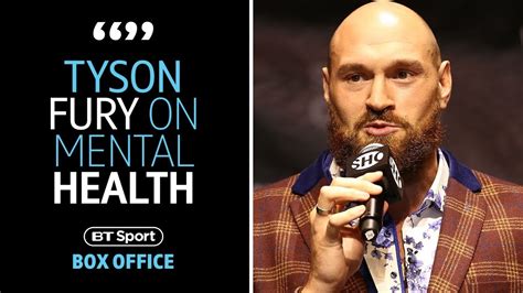 "I fight for those people!" Tyson Fury sends inspirational message to mental health sufferers ...