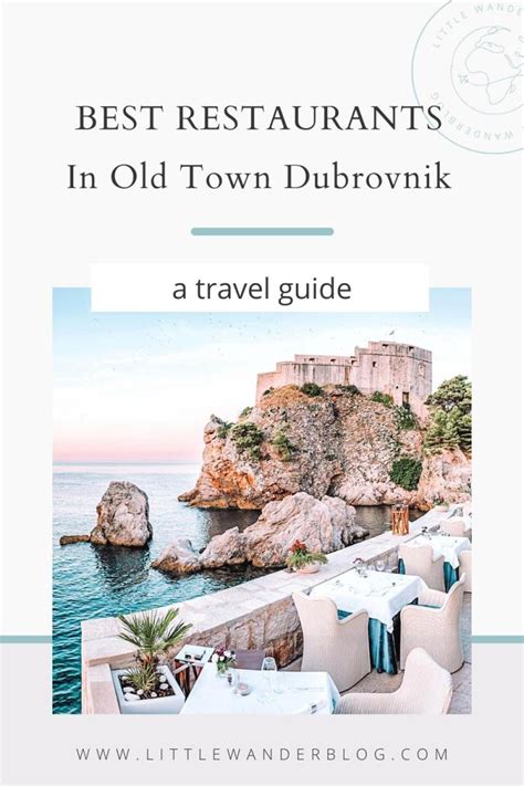 Best Restaurants In Old Town Dubrovnik - Little Wanderblog