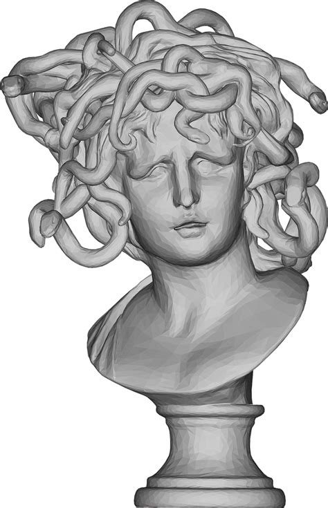 Medusa Gorgon Bust - Free vector graphic on Pixabay