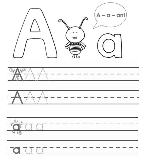 Tracing Abc Worksheets For Kindergarten Printables