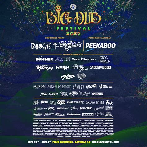 Lineup – Big Dub Festival