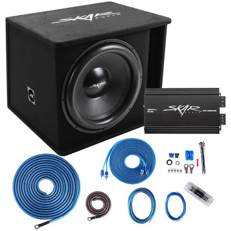 Skar Audio - Single 18" 1,200 Watt Loaded Subwoofer Box & Amplifier - Skar Audio