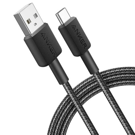 Anker 6' Braided USB-A to USB-C Cable in Black | NFM