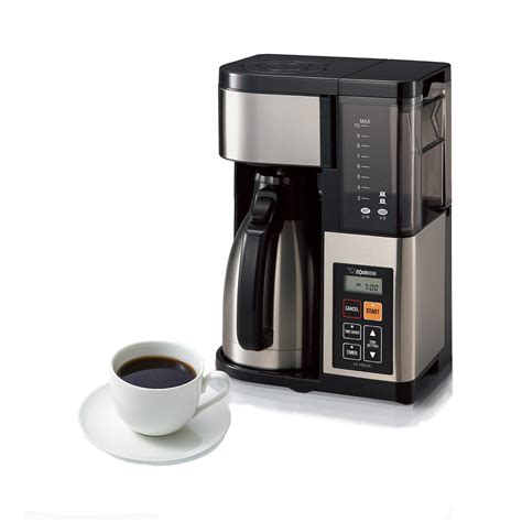 Zojirushi EC-YTC100XB Fresh Brew Plus 10-Cup Thermal Carafe Coffee Maker, Stainless Black ...