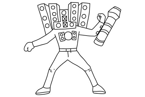 Titan Speakerman Coloring Page Images - Free Printable Coloring Pages