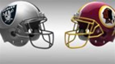 Raiders vs Redskins At-A-Glance