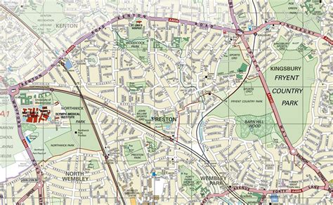 Brent London Borough Map – Tiger Moon