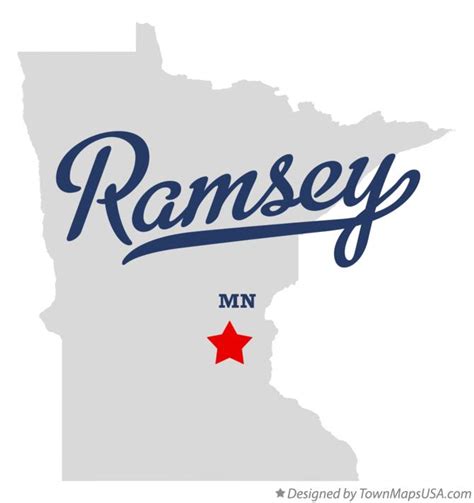 Map of Ramsey, MN, Minnesota